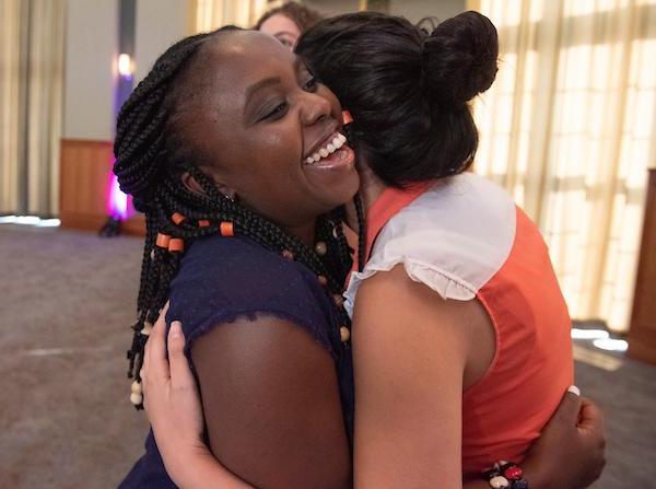 Women celebrating at a Women's Center event